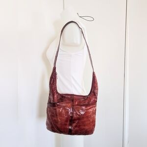 GENUINE EELSKIN Vintage Red Handbag